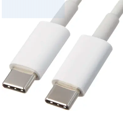 White Dual Sided USB Type-C Male To USB Type-C Male 2.0 (1 Meter) Fast Charging Cable Cord For All Type-C Smartphones Phone Converter  ( DEAL 3 CABLE IN JUST ONLY 1499 WITH DELIVERY)